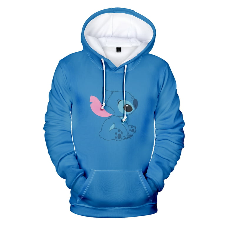 Lilo & Stitch FUNNY Women Men's Pull over Oversized With Pocket Clothes Men  Women (Child 150)