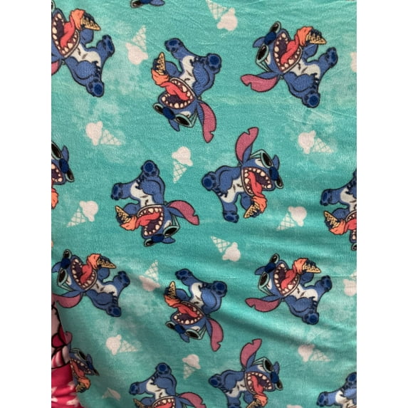 Stitch and Lilo Fleece Print Fabric 58-60" Wide and Sold by the Yard