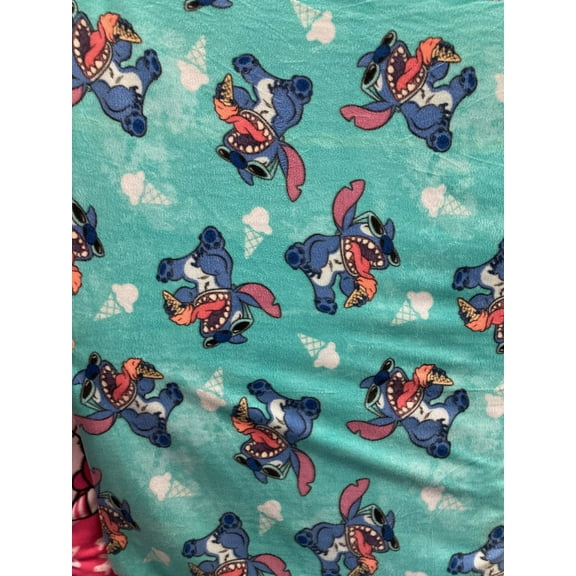 Stitch and Lilo Fleece Print Fabric 58-60" Wide and Sold by the Yard