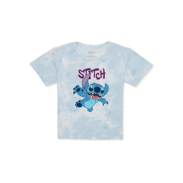 Lilo & Stitch Flying Stitch Girls Short Sleeve Graphic T-Shirt, Sizes 4-16