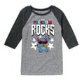 thumbnail image 1 of Lilo & Stitch - Freedom Rocks - Youth Raglan Graphic T-Shirt, 1 of 5