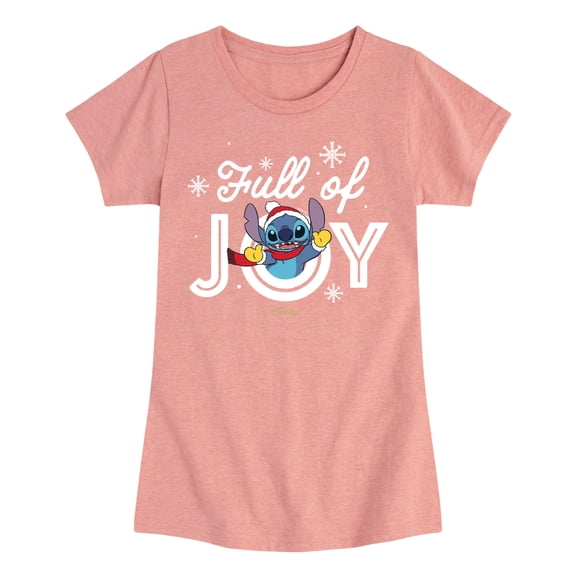 Lilo & Stitch - Full Of Joy - Girls Fitted Short Sleeve Tee