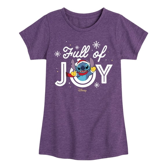 Lilo & Stitch - Full Of Joy - Girls Fitted Short Sleeve Tee