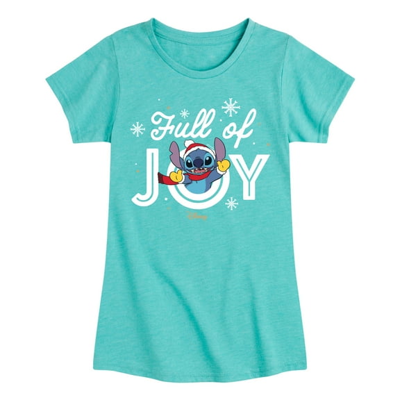 Lilo & Stitch - Full Of Joy - Girls Fitted Short Sleeve Tee