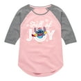 thumbnail image 1 of Lilo & Stitch - Full Of Joy - Girls Shirt Tail Raglan, 1 of 5