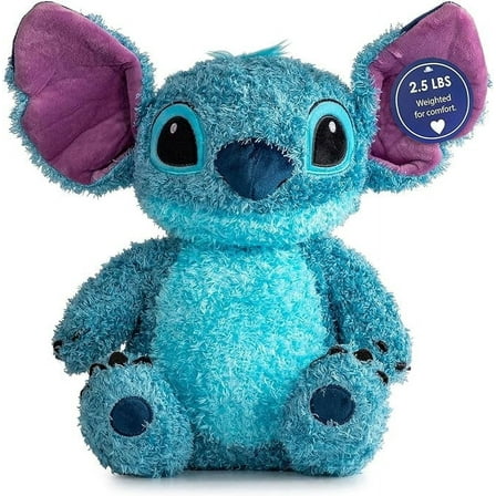 Lilo & Stitch Fuzzy Stitch 2.5 lbs Weighted Plush Pillow Buddy - Disney Kids Décor