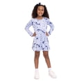 thumbnail image 1 of Lilo & Stitch Girls Allover Print Dress with Long Sleeves, Sizes 4-12, 1 of 7