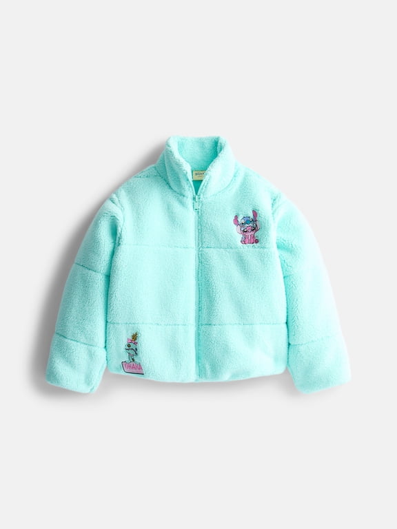 Lilo & Stitch Girls Puffer Jacket, Sizes 4-12