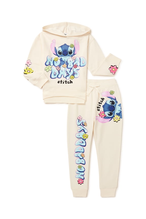 Girl’s Retro Hoodie and Joggers Set (Sizes 4-16) 2 Pack