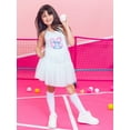 thumbnail image 1 of Lilo & Stitch Girl's Sleeveless Graphic Tulle Skirt Romper, Sizes 4-12, 1 of 7