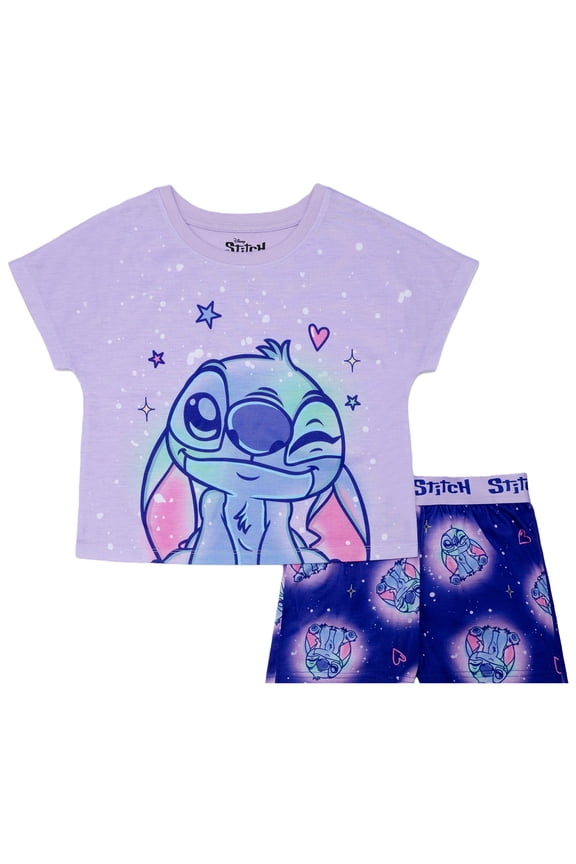 Girls 2-Piece Jersey Short Sleeve Top and Short, Sizes 4-16