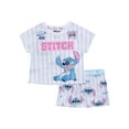 thumbnail image 1 of Lilo & Stitch Girls 2-Piece Jersey Short Sleeve Top and Short, Sizes 4-16, 1 of 3