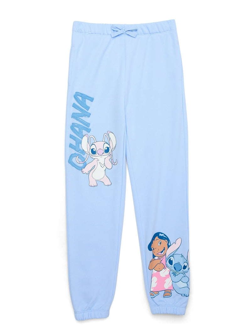 Lilo & Stitch Girls Graphic Jogger Sweatpants, Sizes 4-16