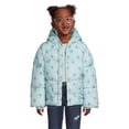 thumbnail image 1 of Lilo & Stitch Girls Hooded Puffer Coat with Patch Pockets, Sizes 4-12, 1 of 5