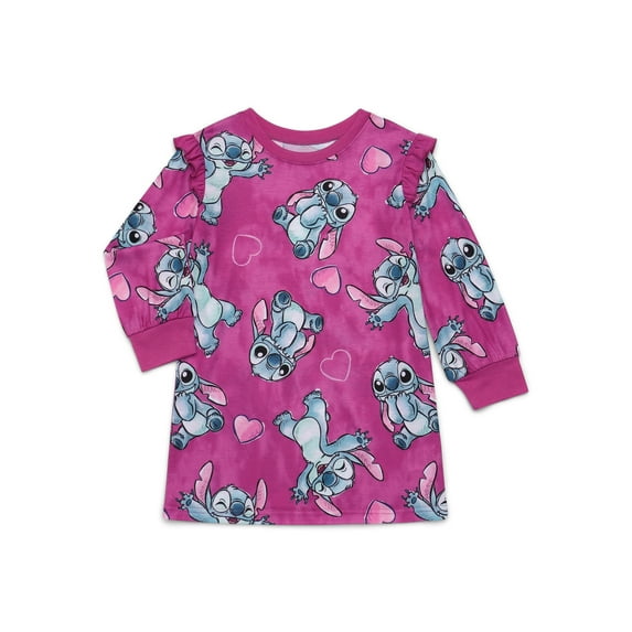 Lilo & Stitch Girls Long Sleeve Nightgown, Sizes 4-12