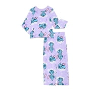 Lilo and Stitch Girls Holiday Long Sleeve Top and Pants Pajama Set, 2-Piece, Sizes 4-16