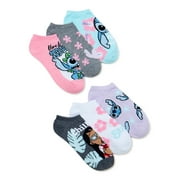 Lilo & Stitch, Girls No-Show Socks, 6-Pack, Sizes S-L