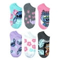 thumbnail image 1 of Lilo & Stitch, Girls No-Show Socks, 6-Pack, Sizes S-L, 1 of 7