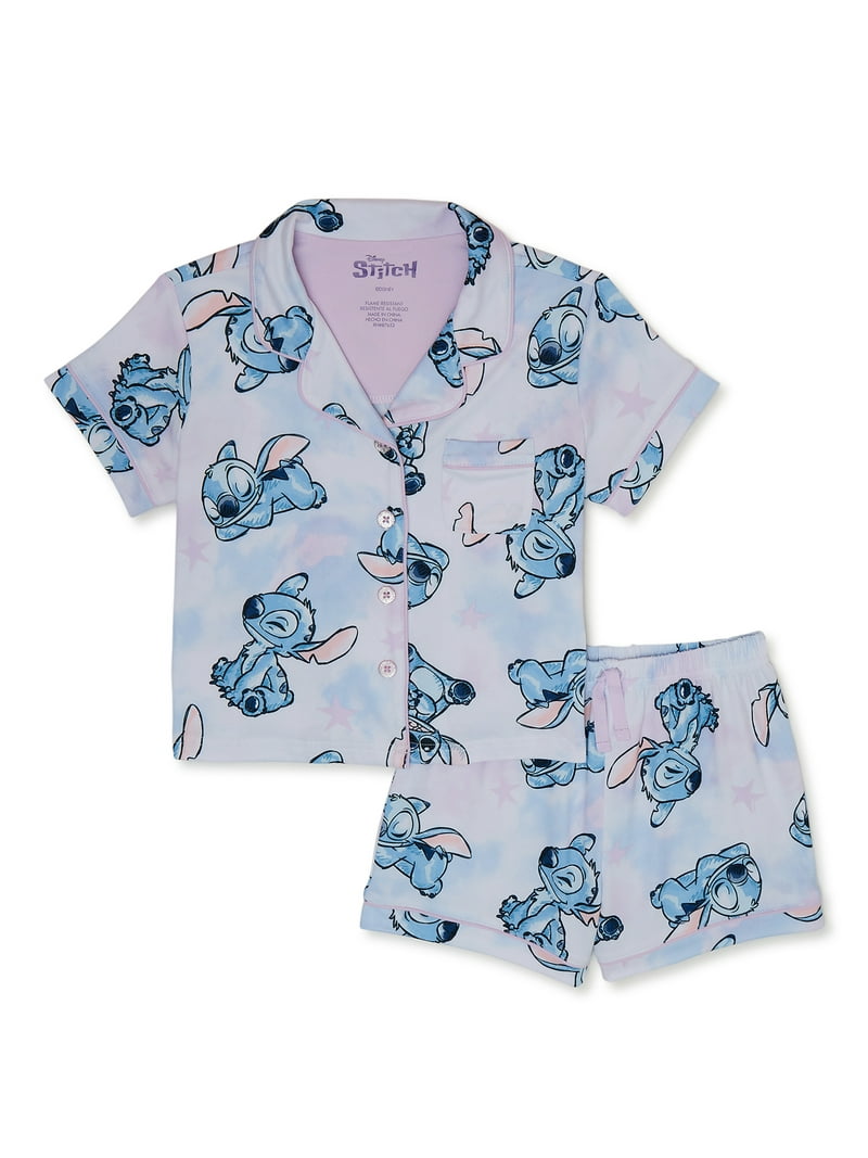 Lilo And Stitch Pjs For Kids Lilo Stitch Girls Short Sleeve And