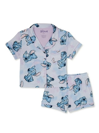 Disney Stitch Girls Pyjamas Set for Kids Teenagers T-Shirt Long Bottoms  Nightwear 4-14 Years Lounge Wear Stitch Gifts