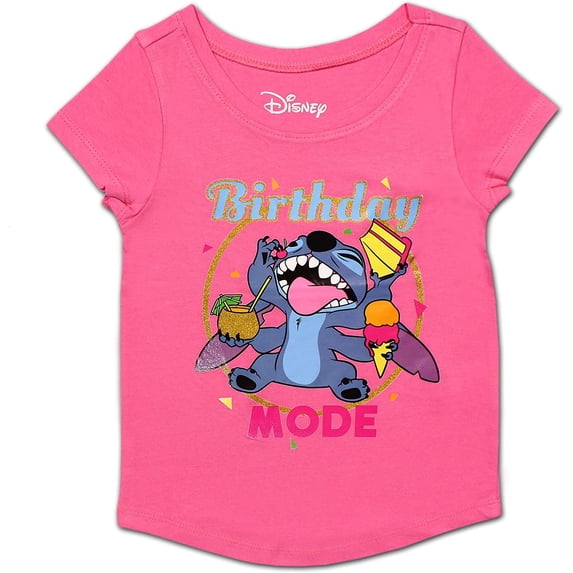 Lilo & Stitch Girls Single Birthday Tee, 8-20