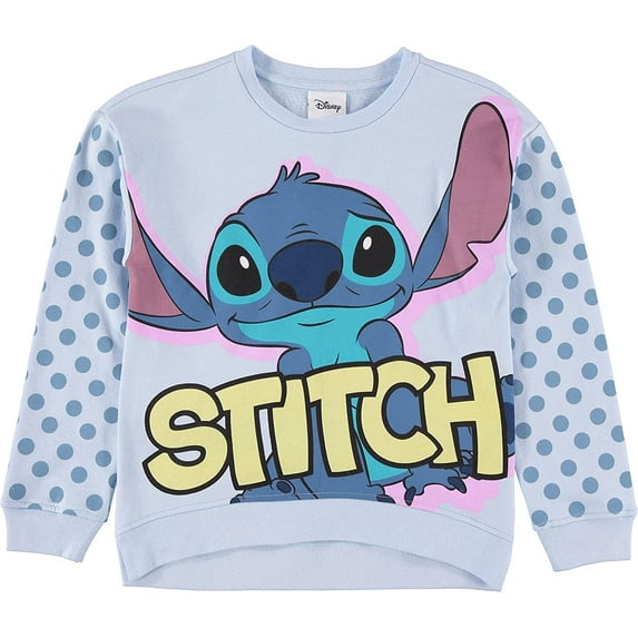 Lilo & Stitch Girls Sweatshirt, Large Screen Print - Sizes 4-16