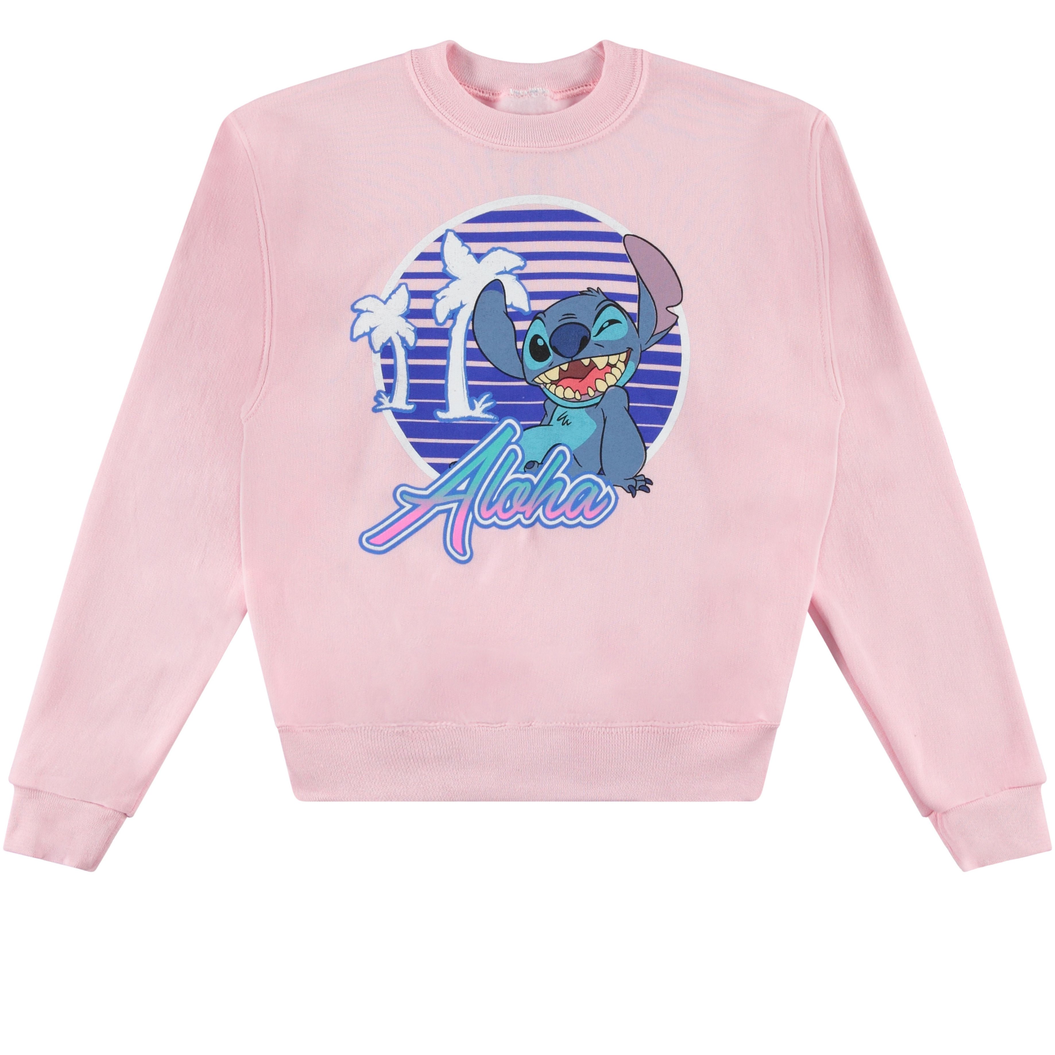 Lilo & Stitch Girls Sweatshirt, Large Screen Print - Sizes 4-16