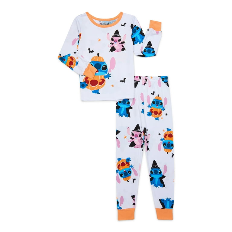Lilo Stitch Girls Halloween Snug Fit Pajama Set 2 Piece Sizes 4 10