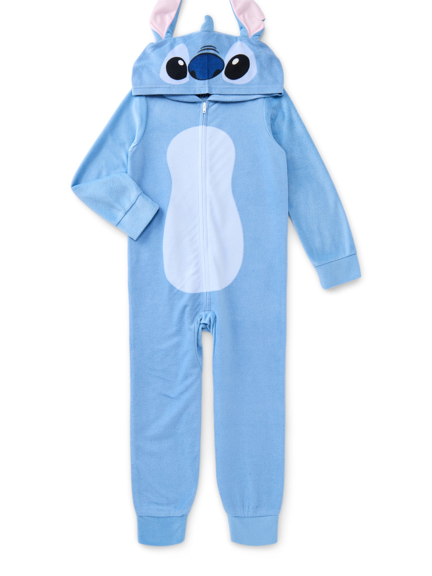 Disney Stitch Girls Cosplay Union Suit with Hood, Sizes 4-12