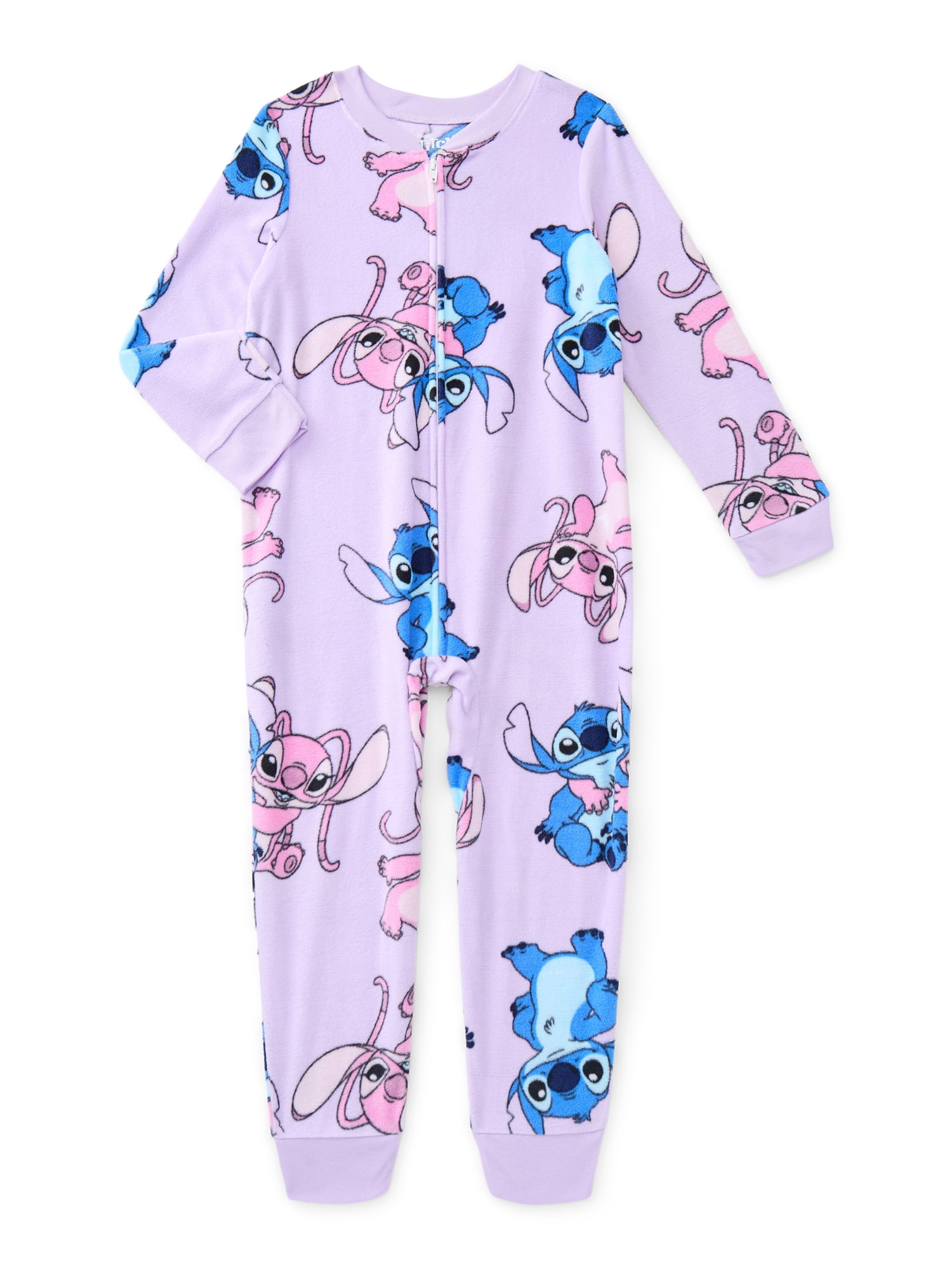 Lilo & Stitch Girls Holiday Onesie Union Suit Pajamas, Sizes 4-12