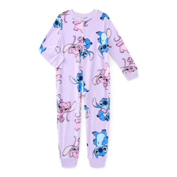 Lilo & Stitch Girls Holiday Onesie Union Suit Pajamas, Sizes 4-12