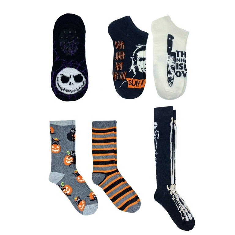 Skeleton Characters Personalized Toddler Halloween Socks