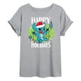 thumbnail image 1 of Lilo & Stitch - Happy Holidays - Women's Oversized T-Shirt, 1 of 5