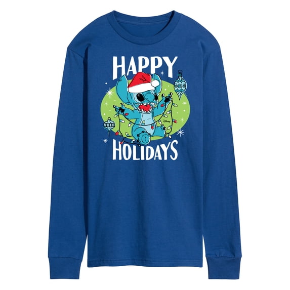 Lilo & Stitch - Happy Holidays - Men's Long Sleeve T-Shirt