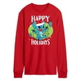 thumbnail image 1 of Lilo & Stitch - Happy Holidays - Men's Long Sleeve T-Shirt, 1 of 4