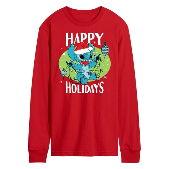 Lilo & Stitch - Happy Holidays - Men's Long Sleeve T-Shirt