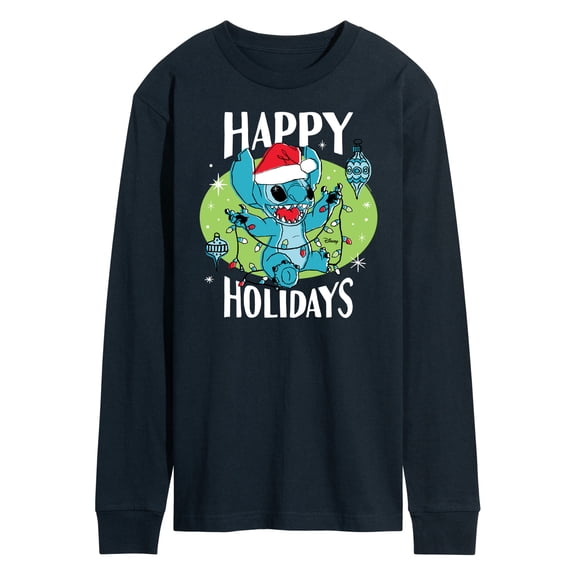 Lilo & Stitch - Happy Holidays - Men's Long Sleeve T-Shirt