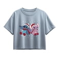thumbnail image 1 of Lilo & Stitch - Happy Holidays Stitch - Youth Girls Boxy T-Shirt, 1 of 4