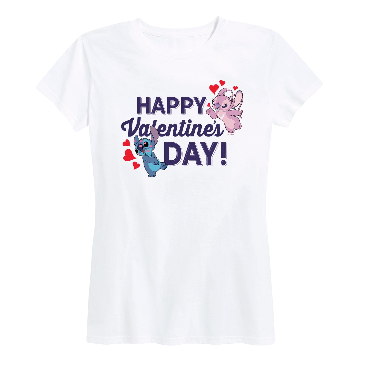 Lilo & Stitch - Happy Valentine's Day - Women's Short Sleeve