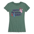 thumbnail image 1 of Lilo & Stitch - Happy Valentine's Day - Women's Short Sleeve Graphic T-Shirt, 1 of 5