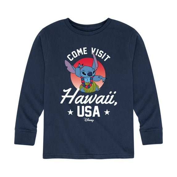 Lilo & Stitch - Hawaii USA - Youth Long Sleeve Graphic T-Shirt