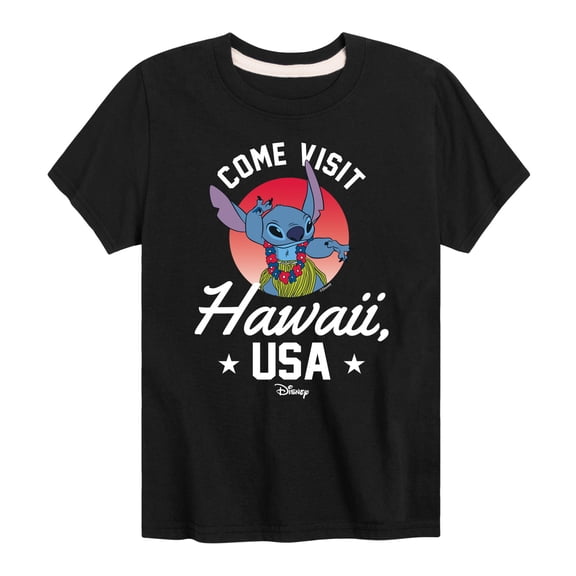 Lilo & Stitch - Hawaii USA - Youth Short Sleeve Graphic T-Shirt