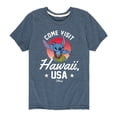 thumbnail image 1 of Lilo & Stitch - Hawaii USA - Youth Short Sleeve Graphic T-Shirt, 1 of 5