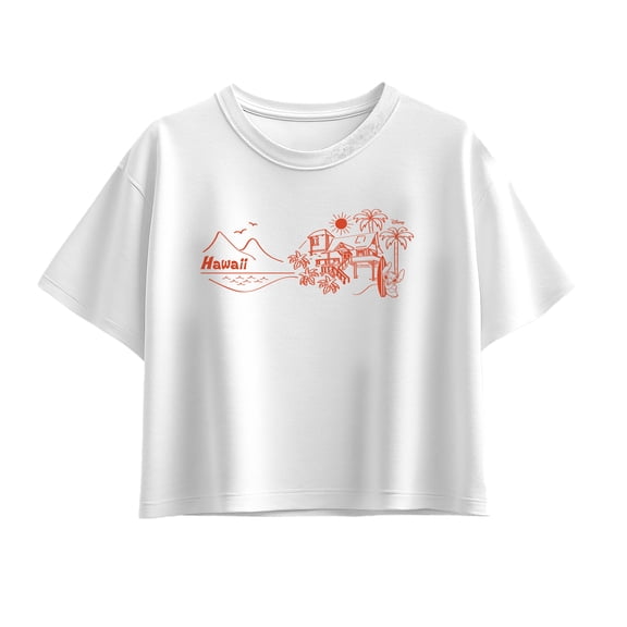 Lilo & Stitch - Hawaii - Youth Girls Boxy T-Shirt