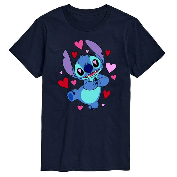 Lilo & Stitch - Heart Eyes Stitch - Men's Short Sleeve Graphic T-Shirt