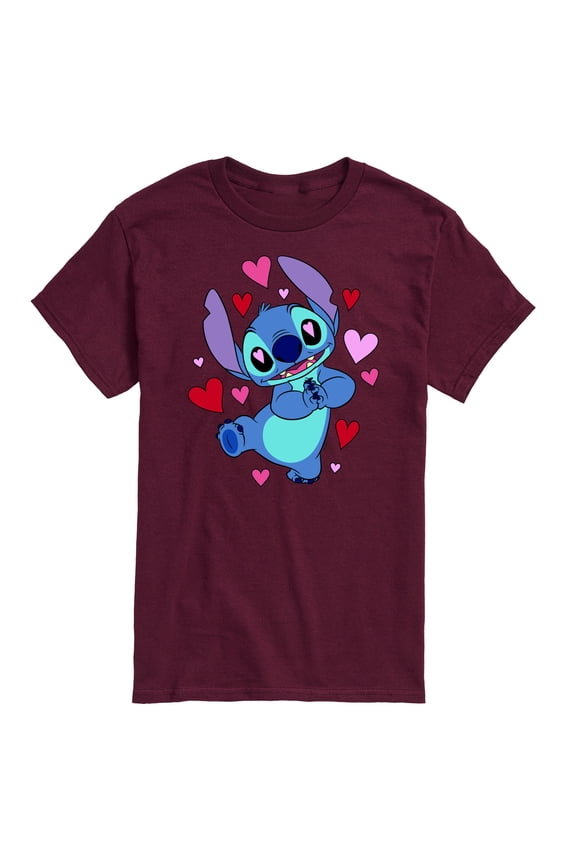 - Heart Eyes Stitch - Men's Short Sleeve Graphic T-Shirt