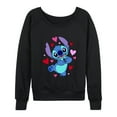 thumbnail image 1 of Lilo & Stitch - Heart Eyes Stitch - Women's Lightweight French Terry Long Sleeve Shirt, 1 of 5
