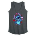 thumbnail image 1 of Lilo & Stitch - Heart Eyes Stitch - Women's Racerback Tank Top, 1 of 5