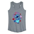 thumbnail image 1 of Lilo & Stitch - Heart Eyes Stitch - Women's Racerback Tank Top, 1 of 5