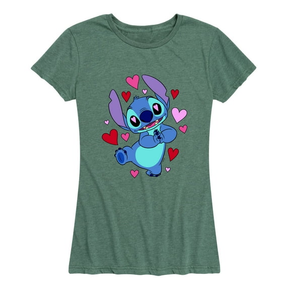 Lilo & Stitch - Heart Eyes Stitch - Women's Short Sleeve Graphic T-Shirt